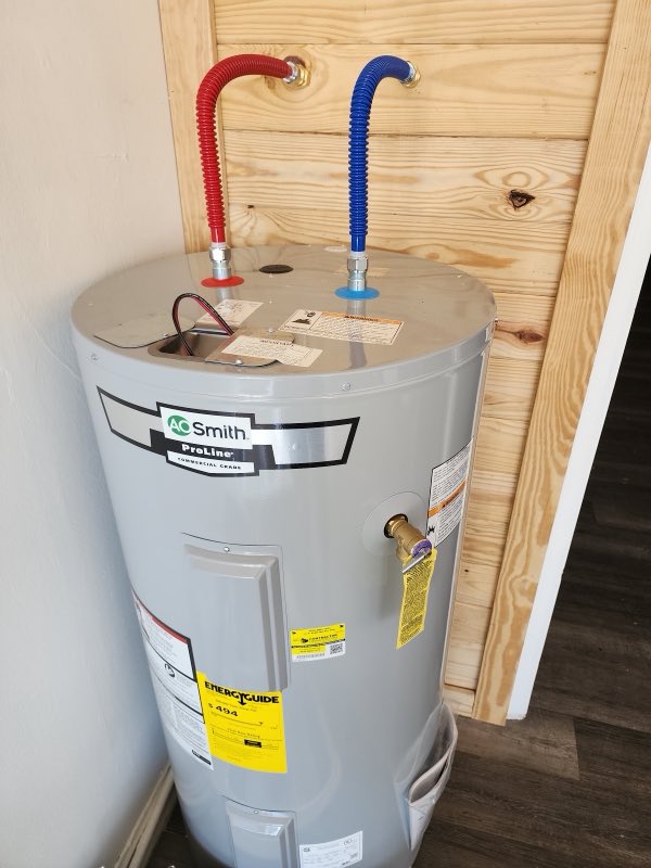 Tison's Plumbing water heater install photo