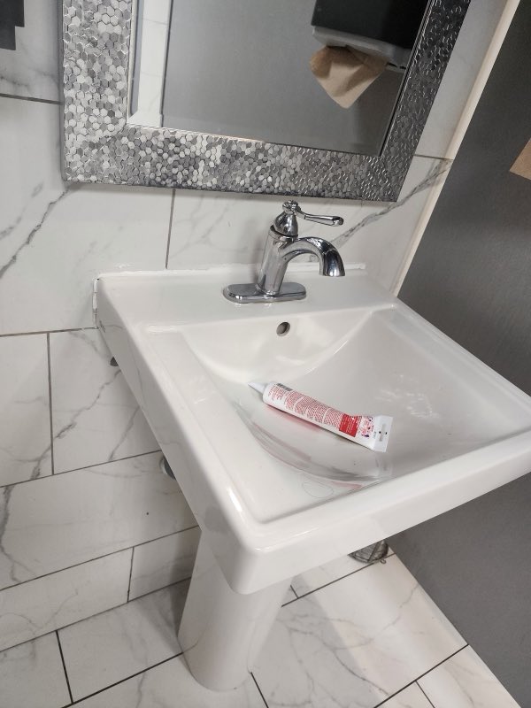 Tison's Plumbing sink install photo